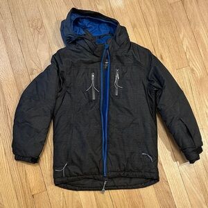 L.L. Bean Black Jacket with Blue Interior